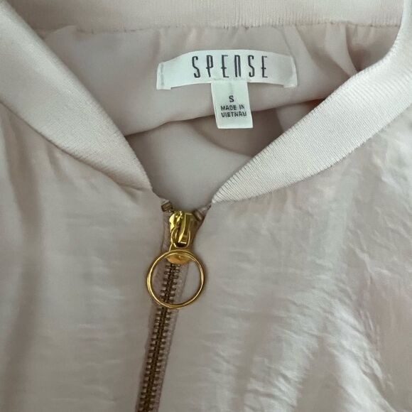 Spense blush zip front bomber style lightweight jacket size S - Picture 5 of 6